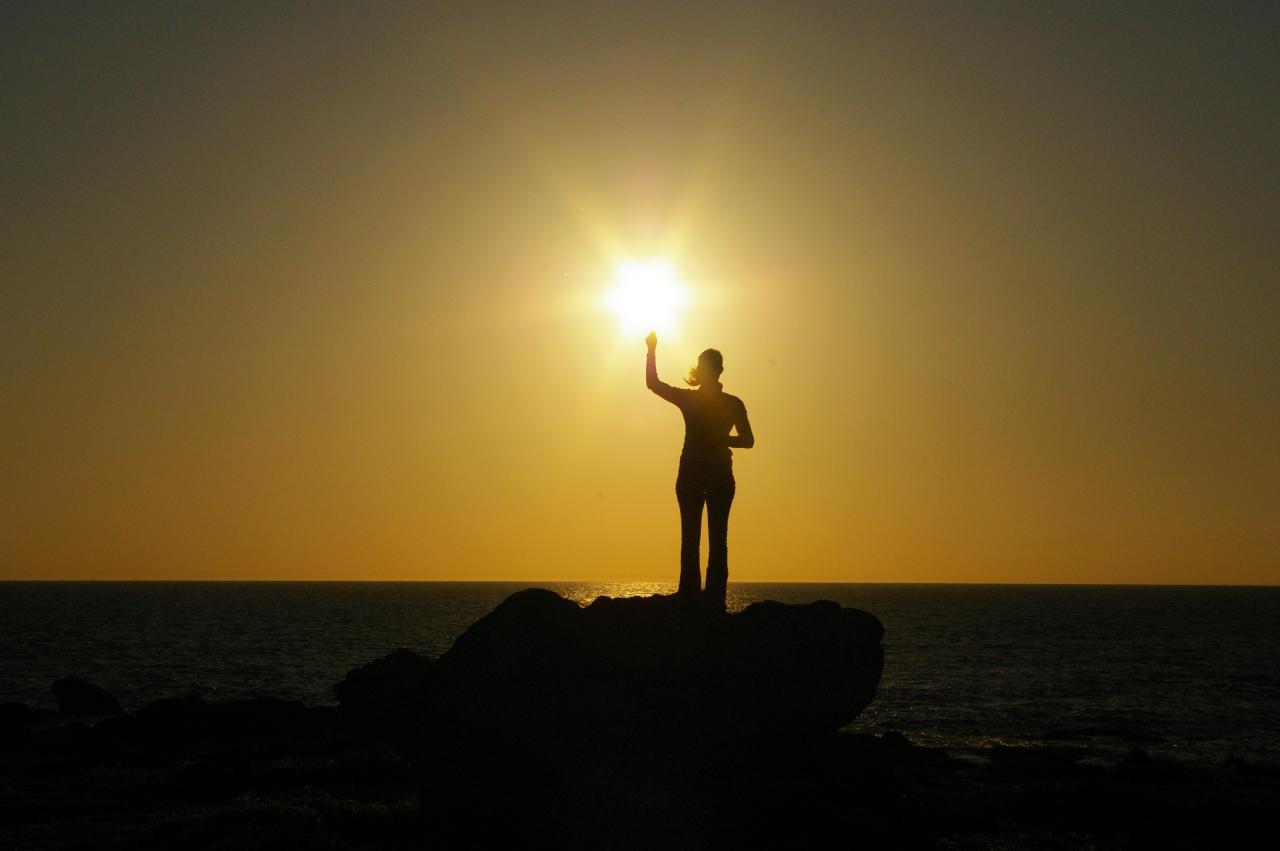 couché de soleil en liberté